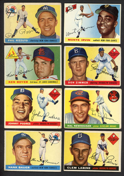 1955 Topps Set Lot 87 Diff Bargain Grade Rizzuto Irvin Boyer 555444