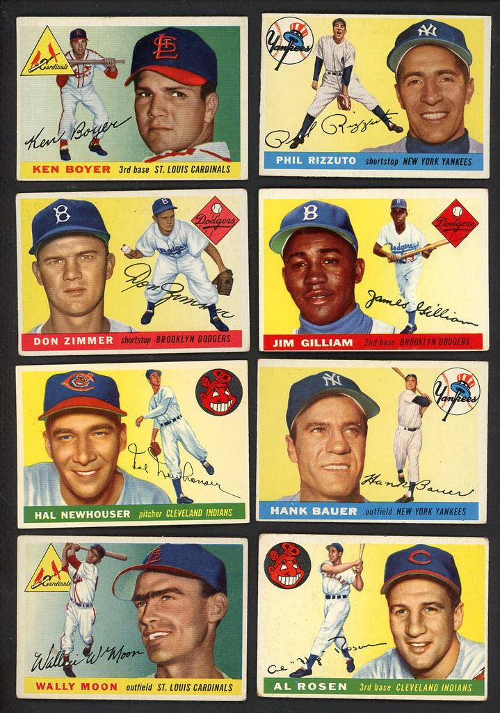 1955 Topps Set Lot 55 Diff VG Boyer Rizzuto Newhouser Zimmer 555447
