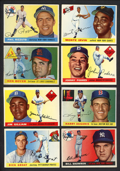 1955 Topps Set Lot 86 Diff VG-EX Rizzuto Boyer Irvin Podres 555450