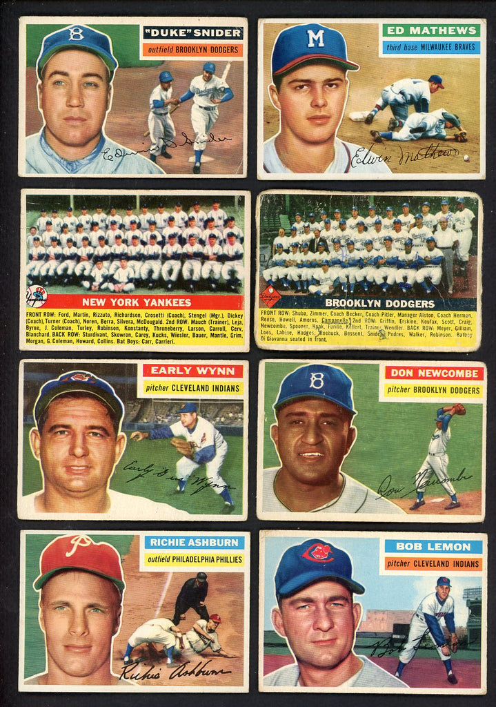 1956 Topps Set Lot 88 Diff Bargain Grade Snider Mathews Wynn 555469