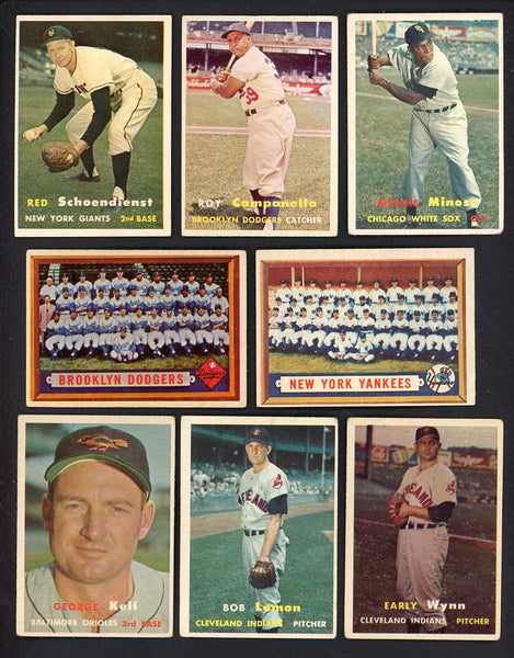 1957 Topps Set Lot 67 Diff VG Campanella Lemon Wynn Minoso 555482