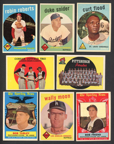 1959 Topps Set Lot 103 Diff EX Snider Clemente Roberts Aparicio 555497