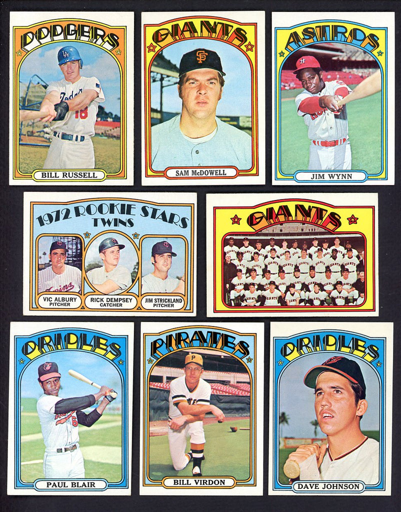 1972 Topps Set Lot 98 Diff High Numbers EX-MT McDowell Dempsey 555540