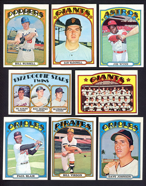 1972 Topps Set Lot 98 Diff High Numbers EX-MT McDowell Dempsey 555540