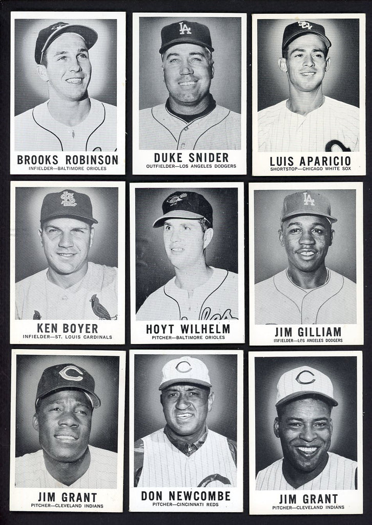 1960 Leaf Set Lot 86 Diff EX/EX+ Robinson Aparicio Snider Boyer 555542