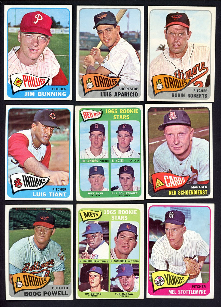 1965 Topps Set Lot 201 Diff EX-MT/NR-MT Bunning Aparicio 555549