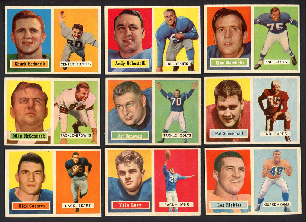 1957 Topps Set Lot 31 Diff EX-MT Marchetti Summerall Donovan 555555
