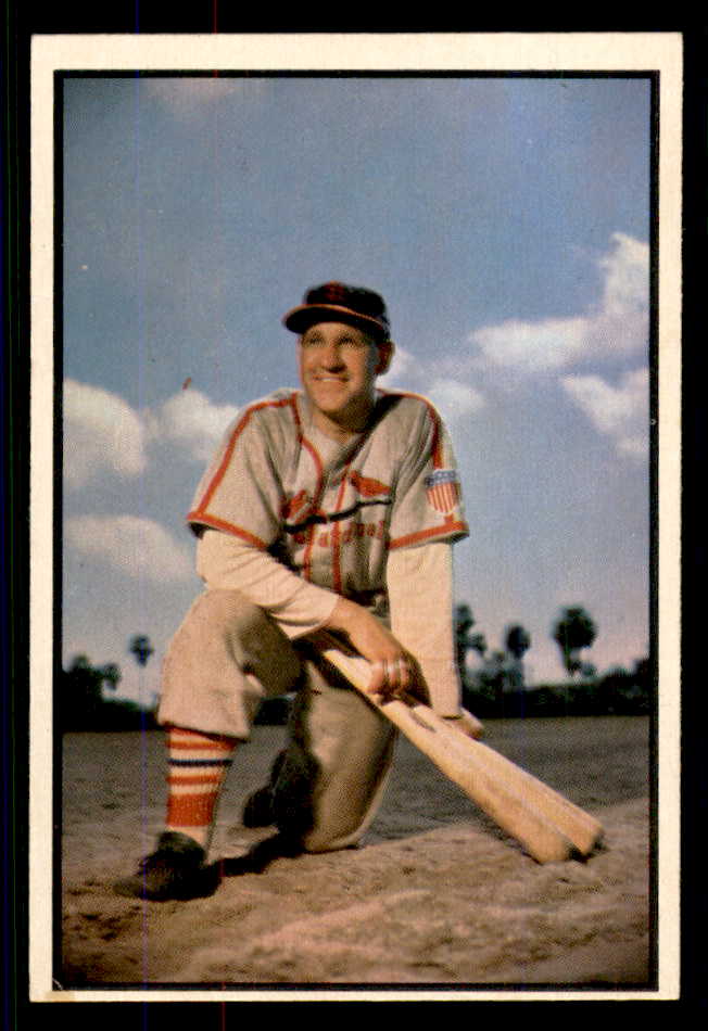 1953 Bowman Color Baseball #081 Enos Slaughter Cardinals EX-MT 555581