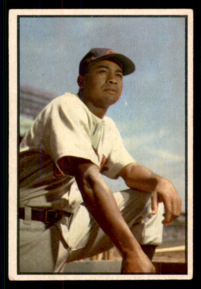 1953 Bowman Color Baseball #040 Larry Doby Indians EX 555582