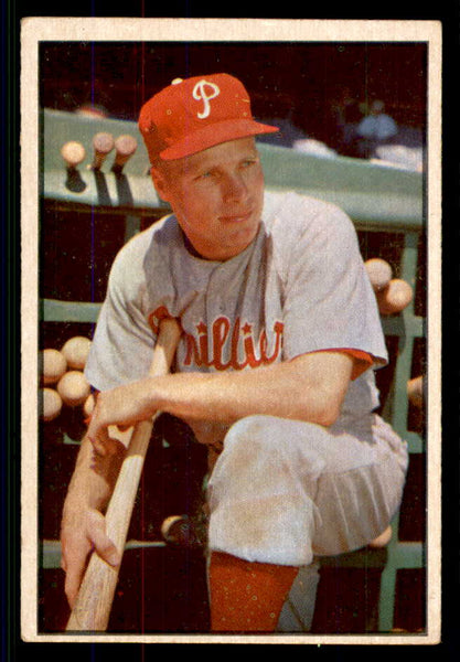 1953 Bowman Color Baseball #010 Richie Ashburn Phillies VG-EX 555588