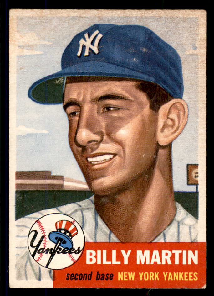 1953 Topps Baseball #086 Billy Martin Yankees VG-EX 555629