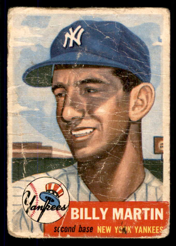 1953 Topps Baseball #086 Billy Martin Yankees Poor 555630