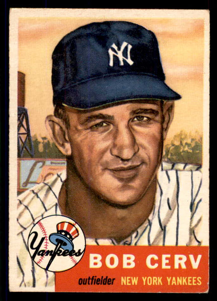 1953 Topps Baseball #210 Bob Cerv Yankees VG-EX 555651