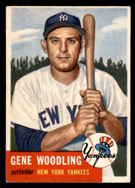 1953 Topps Baseball #264 Gene Woodling Yankees EX+ 555652