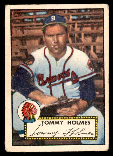 1952 Topps Baseball #289 Tommy Holmes Braves VG 555655