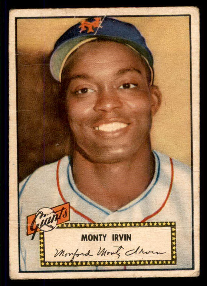 1952 Topps Baseball #026 Monte Irvin Giants GD-VG Red 555672
