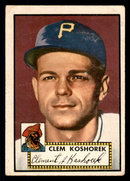 1952 Topps Baseball #380 Clem Koshorek Pirates VG-EX 555679
