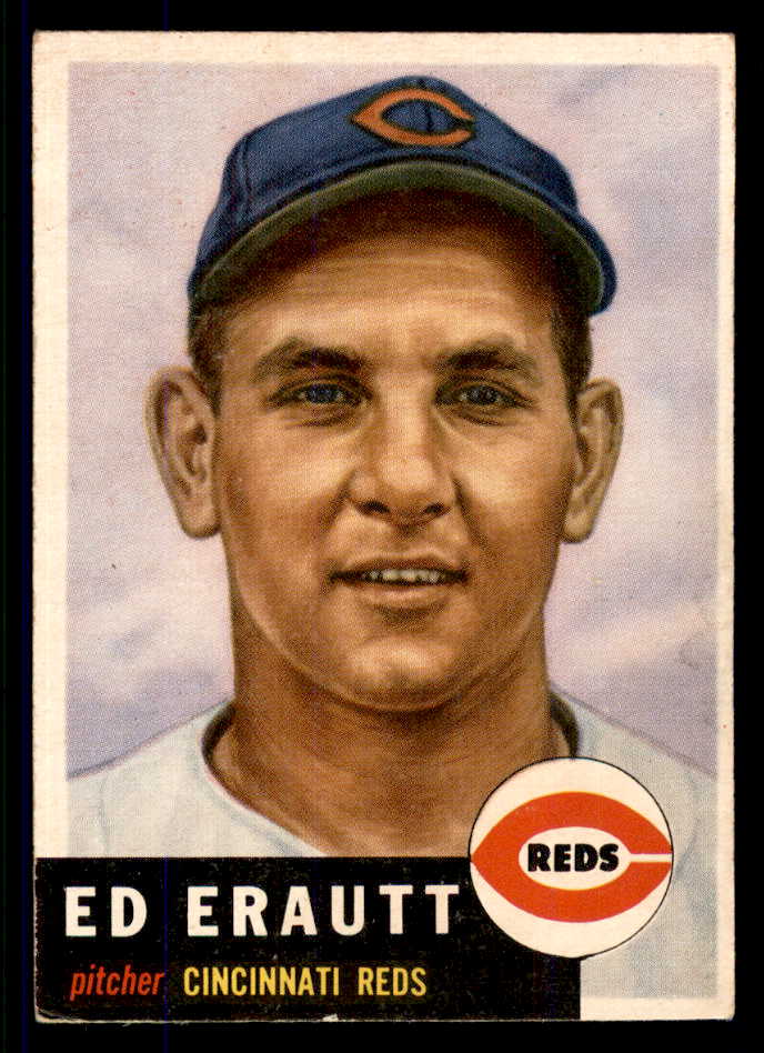 1953 Topps Baseball #226 Ed Erautt Reds VG-EX 555685