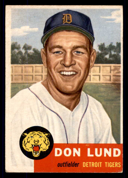 1953 Topps Baseball #277 Don Lund Tigers VG-EX 555692