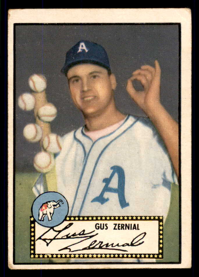 1952 Topps Baseball #031 Gus Zernial A's VG-EX Black 555693