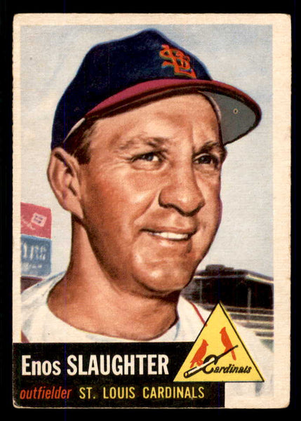 1953 Topps Baseball #041 Enos Slaughter Cardinals VG 555705