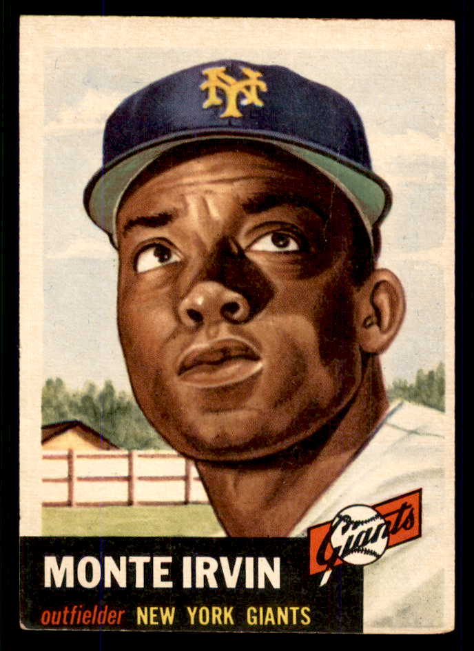 1953 Topps Baseball #062 Monte Irvin Giants VG crease 555706