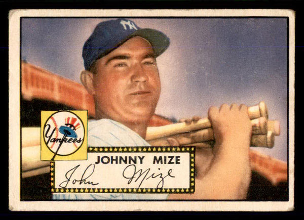1952 Topps Baseball #129 Johnny Mize Yankees VG 555710