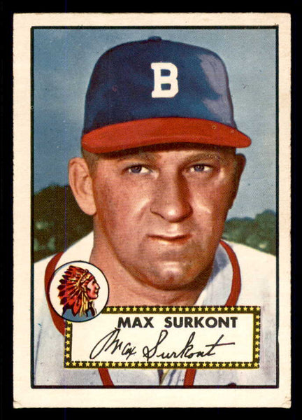 1952 Topps Baseball #302 Max Surkont Braves VG 555724