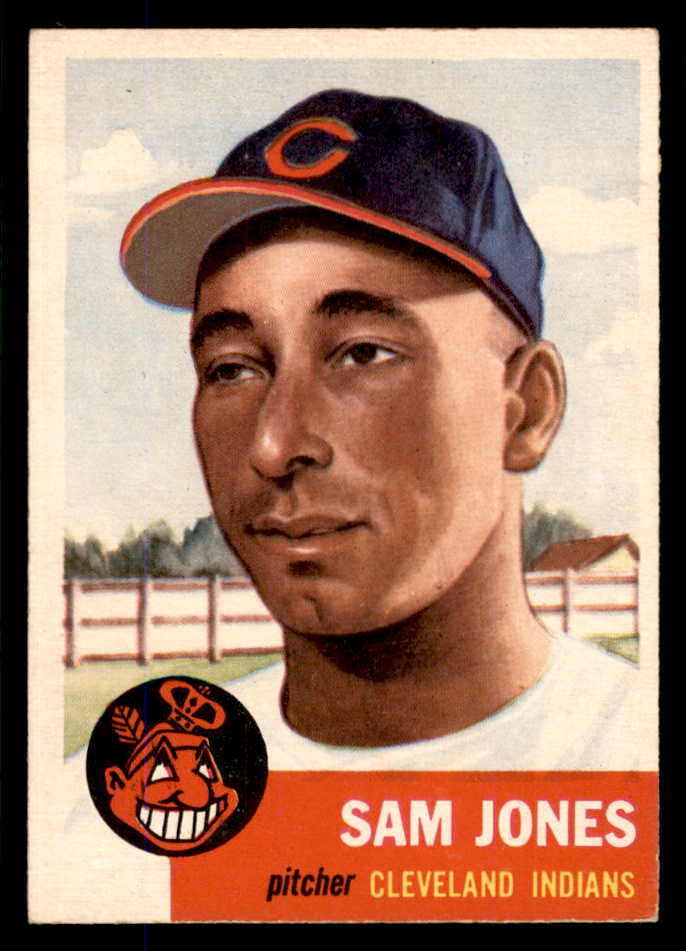 1953 Topps Baseball #006 Sam Jones Indians EX-MT 555761