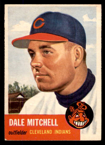 1953 Topps Baseball #026 Dale Mitchell Indians EX-MT 555769