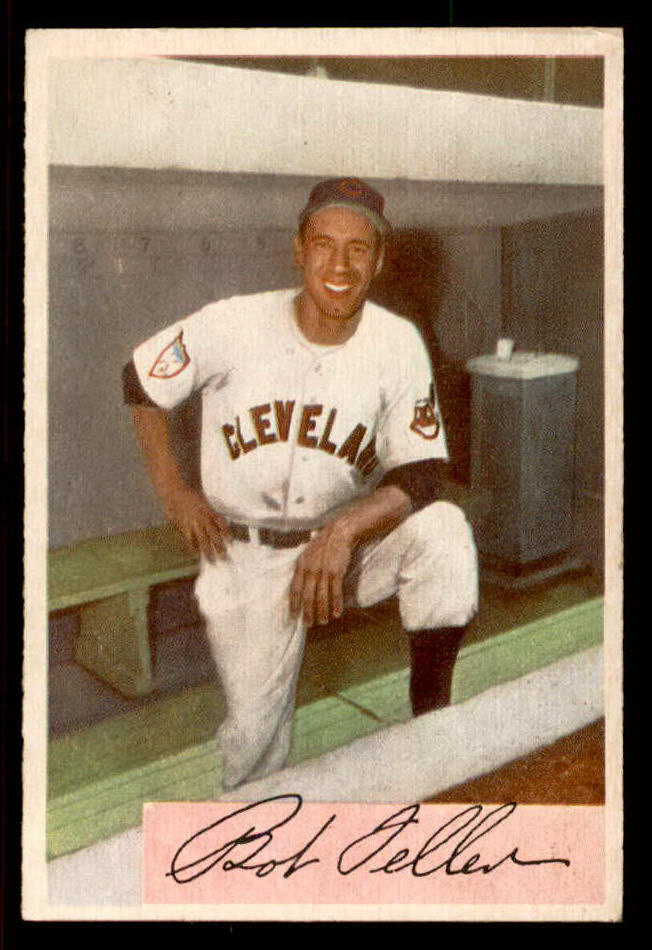 1954 Bowman Baseball #132 Bob Feller Indians VG-EX 555788