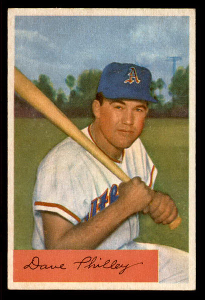 1954 Bowman Baseball #163 Dave Philley A's EX-MT Trade 555807