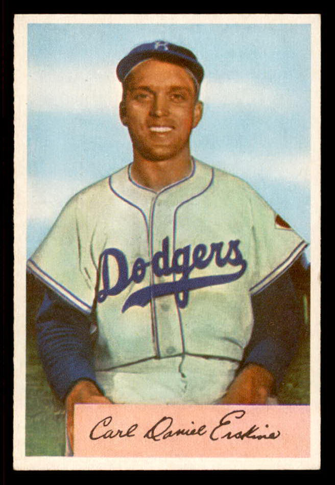 1954 Bowman Baseball #010 Carl Erskine Dodgers EX-MT/NR-MT 555809
