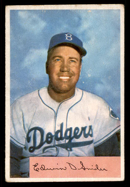 1954 Bowman Baseball #170 Duke Snider Dodgers VG 555817