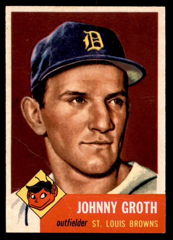 1953 Topps Baseball #036 Johnny Groth Browns VG-EX 555851