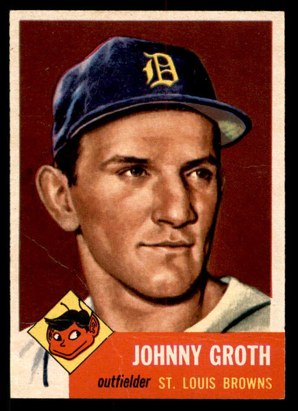 1953 Topps Baseball #036 Johnny Groth Browns VG-EX 555851