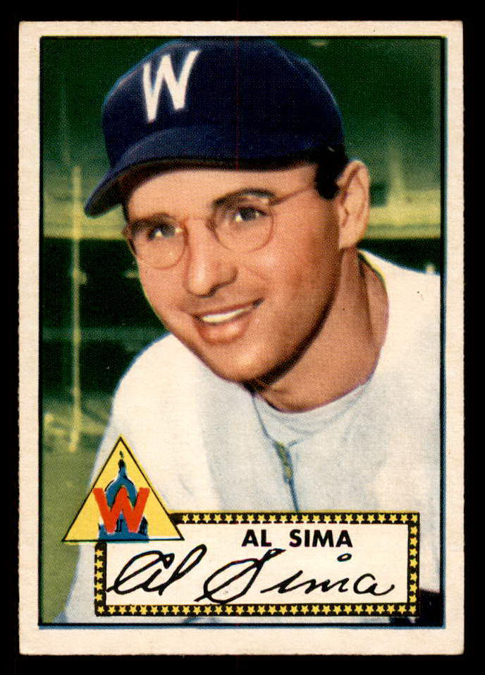 1952 Topps Baseball #093 Al Sima Senators EX-MT 555877