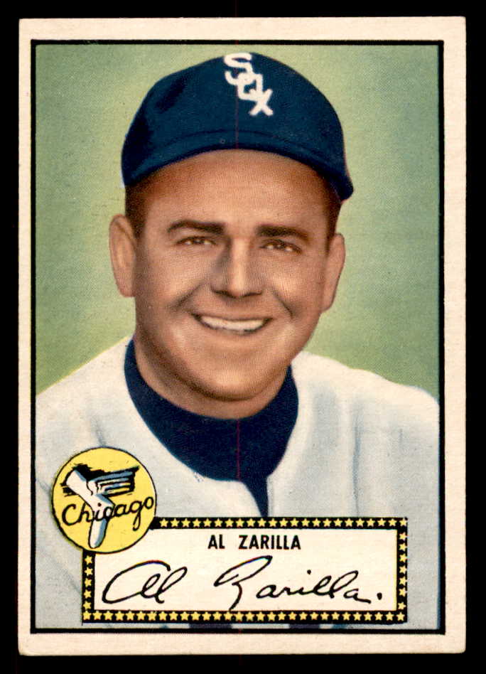 1952 Topps Baseball #070 Al Zarilla White Sox EX-MT Black 555880