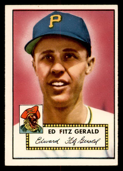 1952 Topps Baseball #236 Ed Fitzgerald Pirates EX+/EX-MT 555888