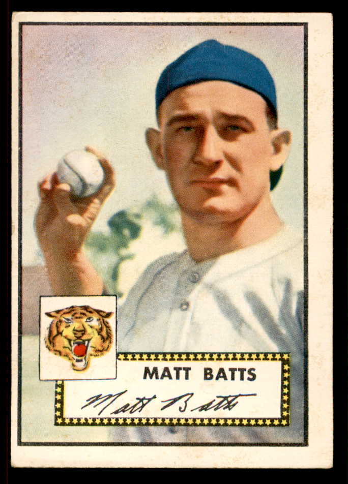 1952 Topps Baseball #230 Matt Batts Tigers EX-MT 555902