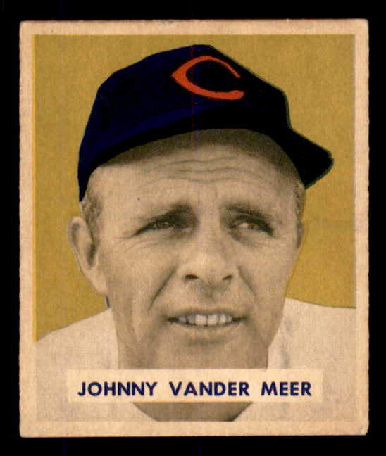 1949 Bowman Baseball #128 Johnny Vander Meer Reds EX-MT 555941
