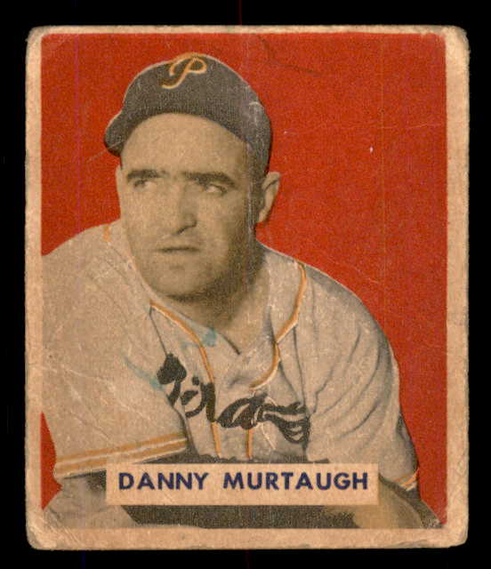 1949 Bowman Baseball #124 Danny Murtaugh Pirates Fair Print 555955