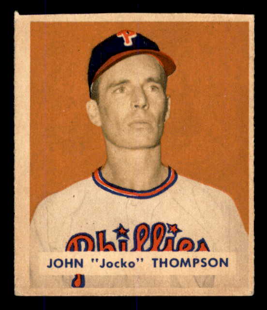 1949 Bowman Baseball #161 Jocko Thompson Phillies VG-EX 555966