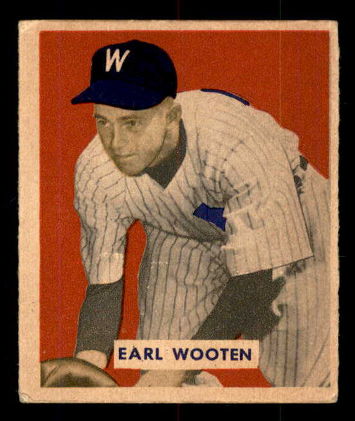 1949 Bowman Baseball #189 Earl Wooten Senators VG-EX 555972