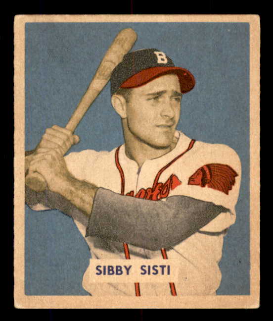 1949 Bowman Baseball #201 Sibby Sisti Braves FR-GD ink back 555982