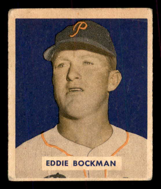 1949 Bowman Baseball #195 Eddie Bockman Pirates VG-EX 555988