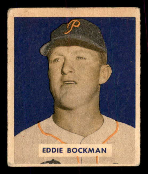 1949 Bowman Baseball #195 Eddie Bockman Pirates VG-EX 555988