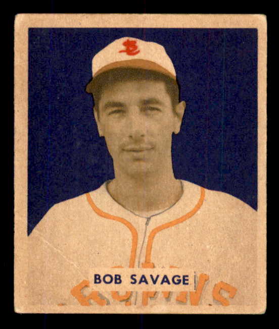 1949 Bowman Baseball #204 Bob Savage Browns VG-EX 555991