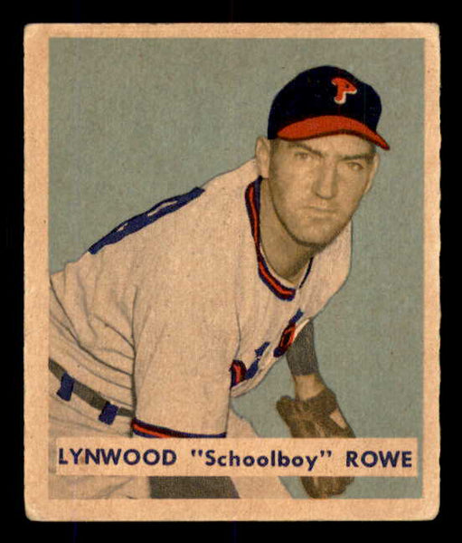 1949 Bowman Baseball #216 Schoolboy Rowe Phillies VG-EX 555994