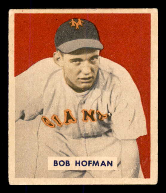 1949 Bowman Baseball #223 Bobby Hofman Giants EX+/EX-MT 556011